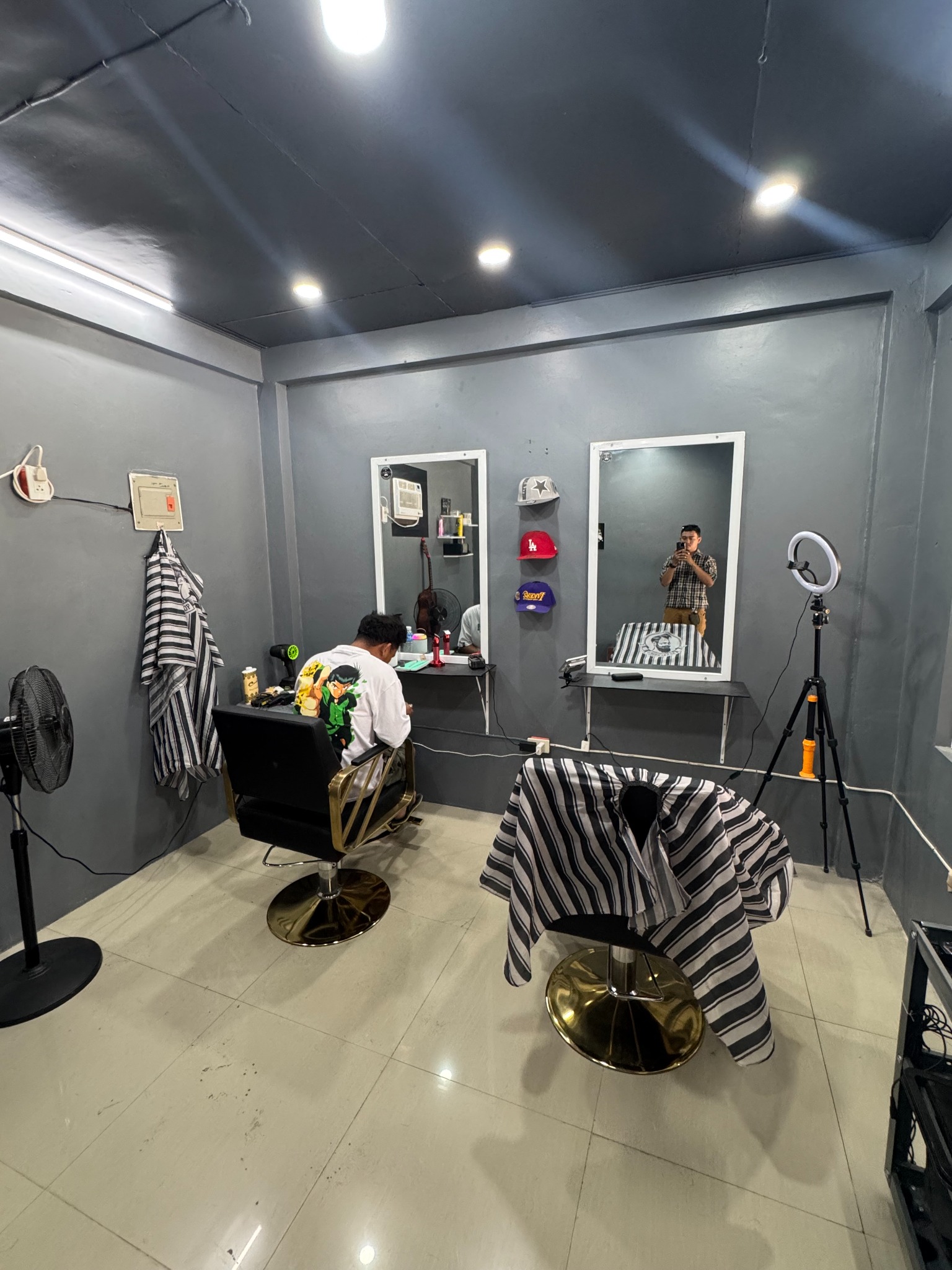 Inside Taraki Barbershop craft section